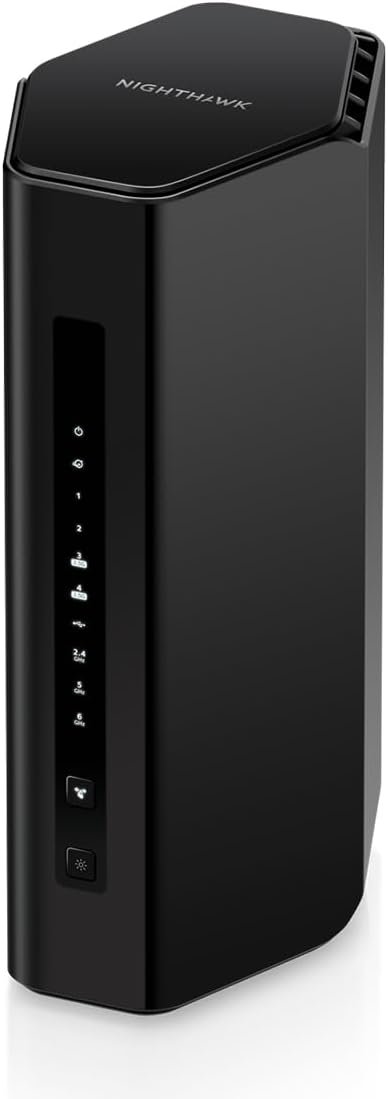 NETGEAR Nighthawk Tri-Band WiFi 7 Router (RS280S) – Router Only, BE9200 Wireless Speed (up to 9.2 Gbps) – Covers up to 2,500 sq. ft. – 2.5 Gig Internet Port – 1-Year Armor & Free Expert Help