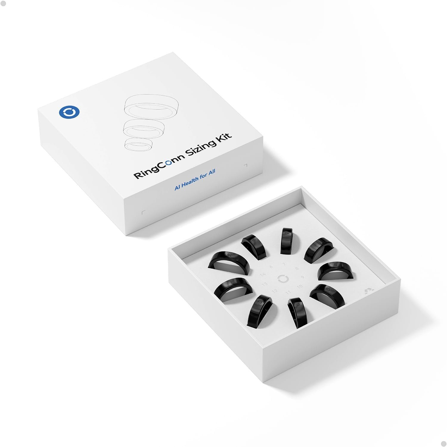 RingConn Sizing Kit – Size First Before You Buy – Choose from 9 Sizes – Sizes 6 to 14 – Find The Perfect Ring Size Smart Ring Size – Only Compatible Smart Ring