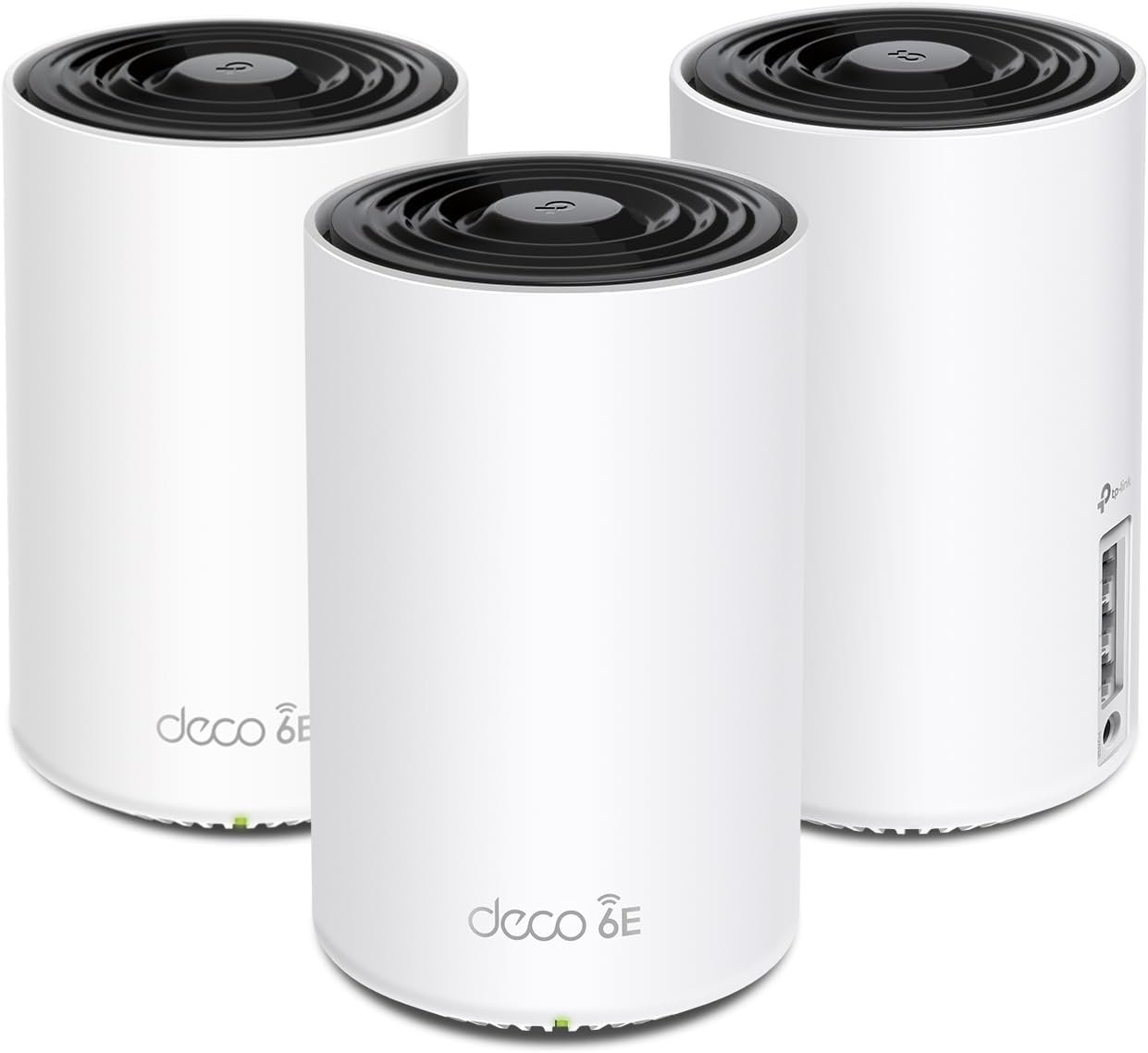 TP-Link Deco XE75 AXE5400 Tri-Band WiFi 6E Mesh System – Wi-Fi up to 7200 Sq.Ft, Engadget Rated Best Mesh for Most People, Replaces WiFi Router and Extender, AI-Driven Mesh New 6GHz Band, 3-Pack