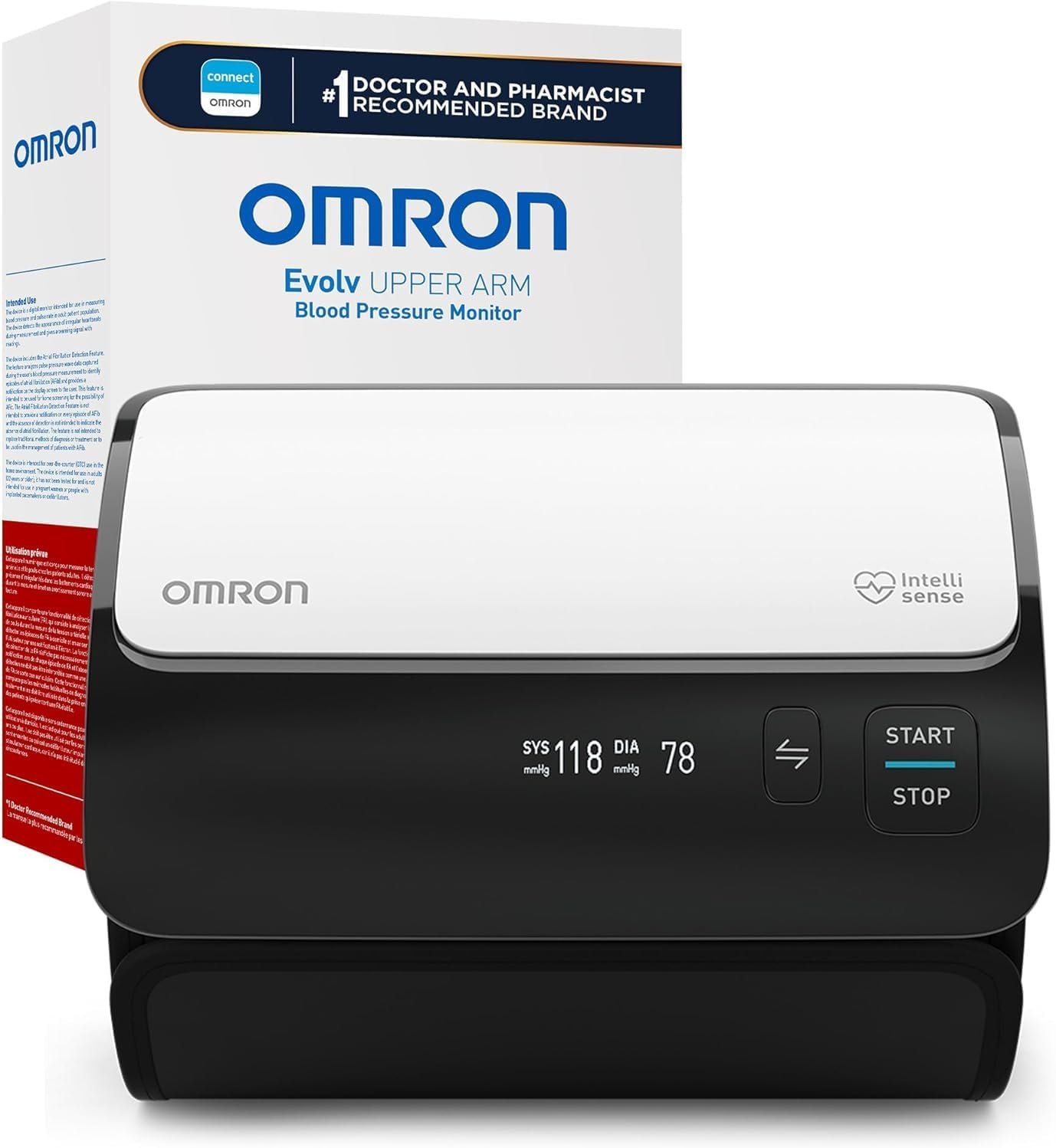 OMRON Evolv Wireless Blood Pressure Monitor for Home Use & Upper Arm Blood Pressure Cuff – #1 Doctor & Pharmacist Recommended Brand – Clinically Validated – Connect App