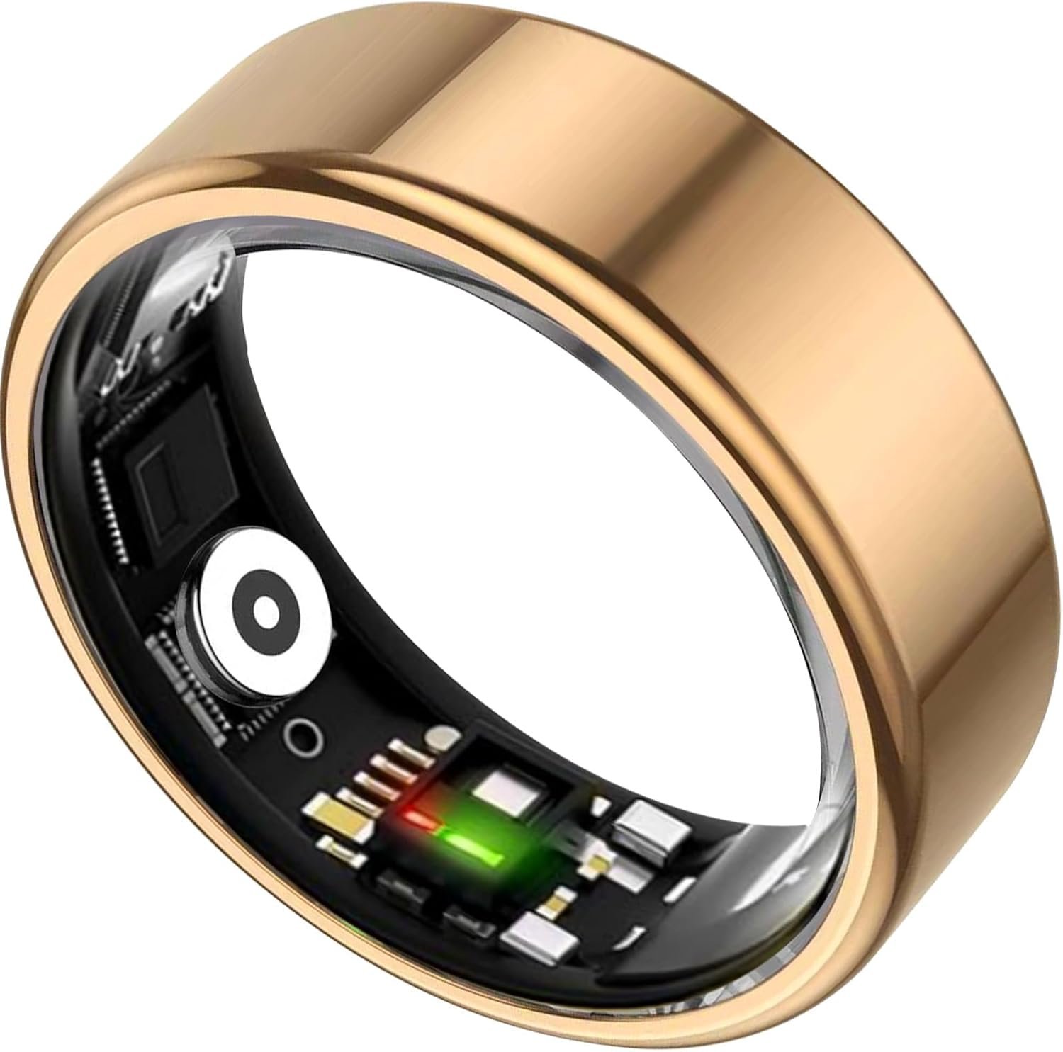 Smart Ring for Women&Men-Activity/Sleep/Heart Rate/HRV/Stress/Women’s Health Tracker-IP76 Waterproof-No Subscription Fee Required-Compatible with iPhone &Android