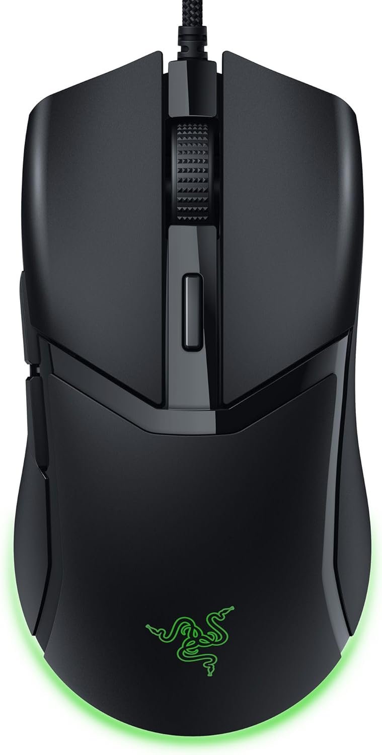 Razer Cobra Wired Gaming Mouse: 58g Lightweight Design – Gen-3 Optical Switches – Chroma RGB Lighting with Underglow – Precise 8500 DPI Optical Sensor – 100% PTFE Mouse Feet – Speedflex Cable – Black
