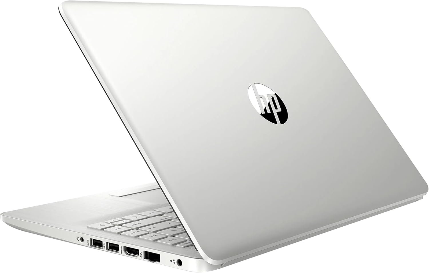 HP Stream 14″ HD BrightView Laptop, Intel Celeron N4120 Processor, 4GB RAM, 64GB SSD, Intel UHD Graphics, 720p Webcam, WiFi, HDMI, Win 11 S, Silver (Renewed)