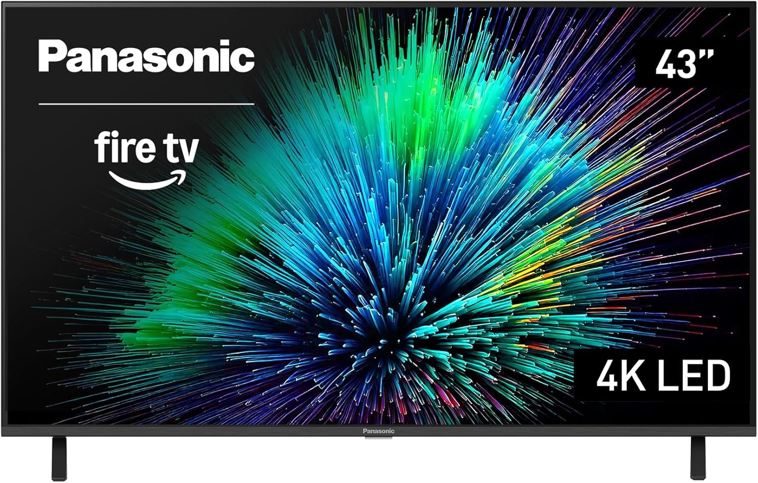 Panasonic W70 Series (2025 Model) 43″ LED 4K Ultra HD Smart Fire TV, Press & Ask Alexa, Apple AirPlay, HDR10+, HDMI 2.1, and Bluetooth Support – 43W70BP
