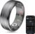Smart Ring Health Tracker for Men/Women,Fitness Ring Sleep Tracker,Fast Charging for Long-Lasting Use,for Pedometer Exercise,Monitor Sleep, Heart Rate, Stress,Waterproof (Black, 8)